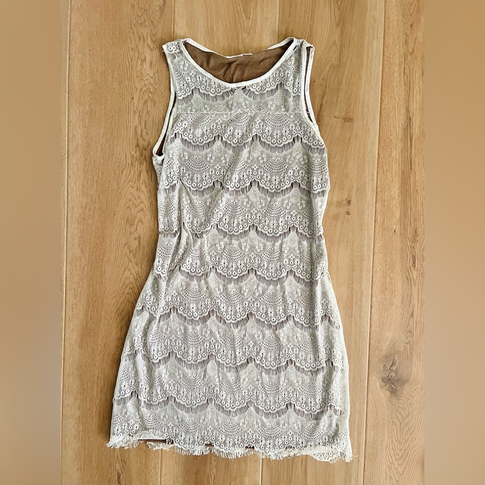 Lace sleeveless dress Halloween Flapper 1920’s Great Gatsby era look